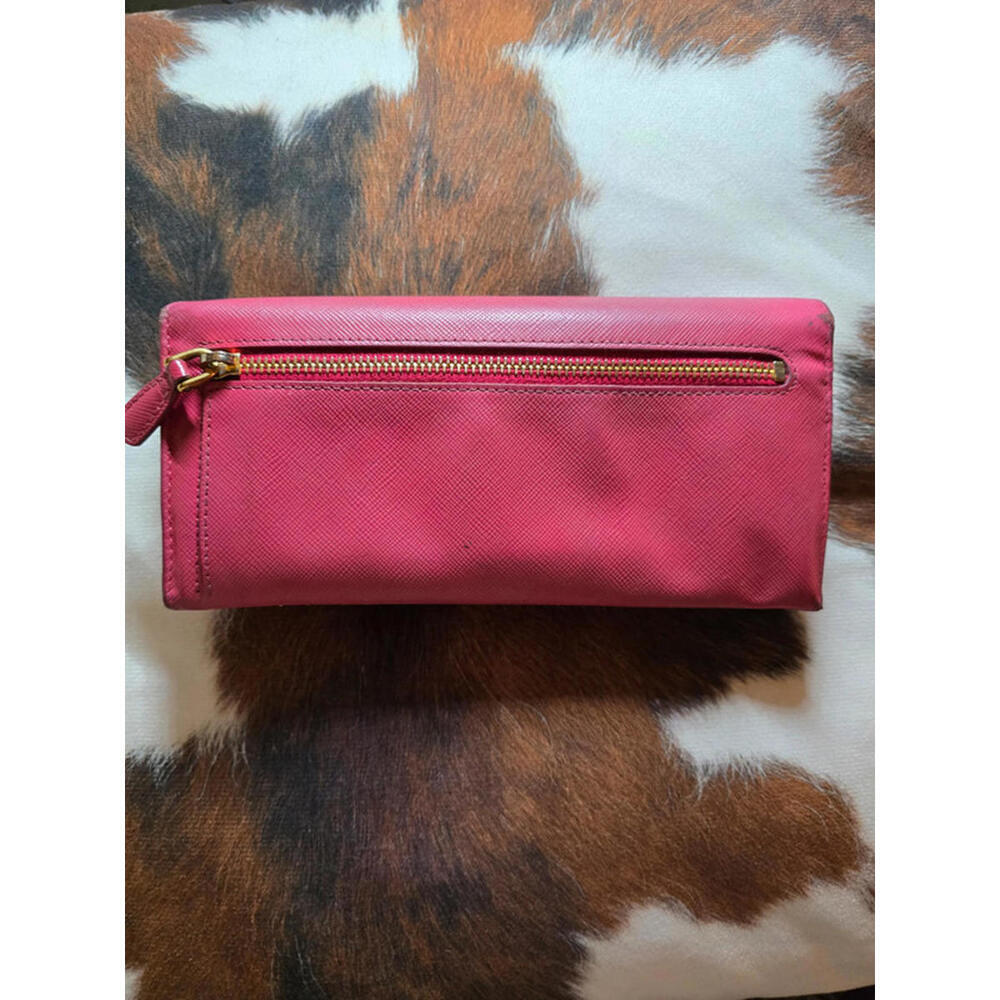 Authentic Prada Pink Saffiano Bow Wallet - Picture 10 of 15